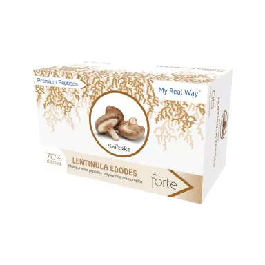 70% Polysaccharide Extract of Medicinal Mushroom Shiitake - increases Energy, supports Immune System, encourages Skin Renewal, slows down Ageing, promotes Weight Loss loading=