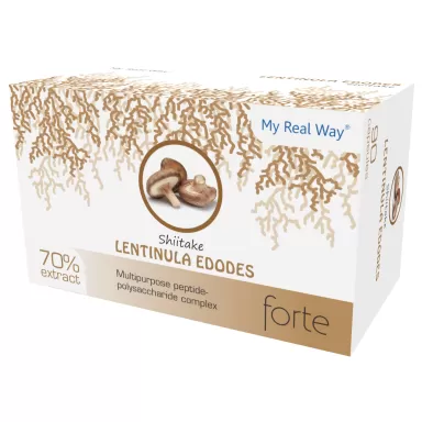 70% Polysaccharide Extract of Medicinal Mushroom Shiitake - increases Energy, supports Immune System, encourages Skin Renewal, slows down Ageing, promotes Weight Loss loading=